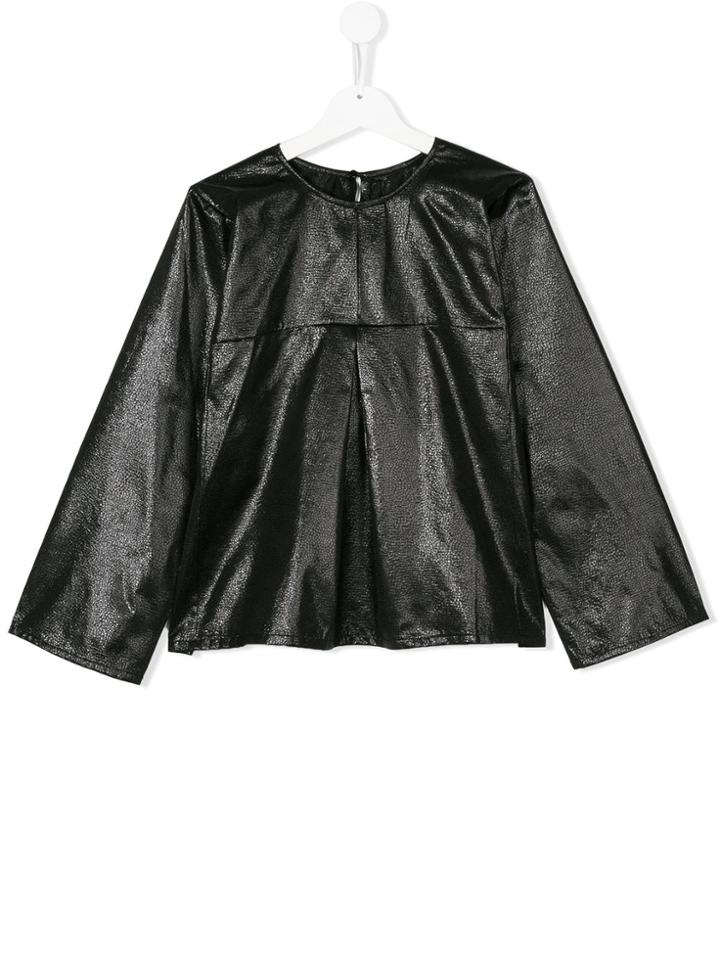 Señorita Lemoniez Ruche Miró Blouse - Black