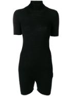 Y's By Yohji Yamamoto Vintage Turtle Neck Playsuit - Black