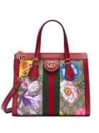 Gucci Flora Print Tote Bag - Red