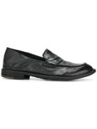 Officine Creative Distressed Penny Loafers - Black