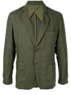 Venroy Fitted Crumpled Blazer - Green