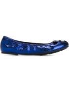 Marc By Marc Jacobs Sachetto Mouse Ballerinas, Women's, Size: 41, Blue, Leather/rubber