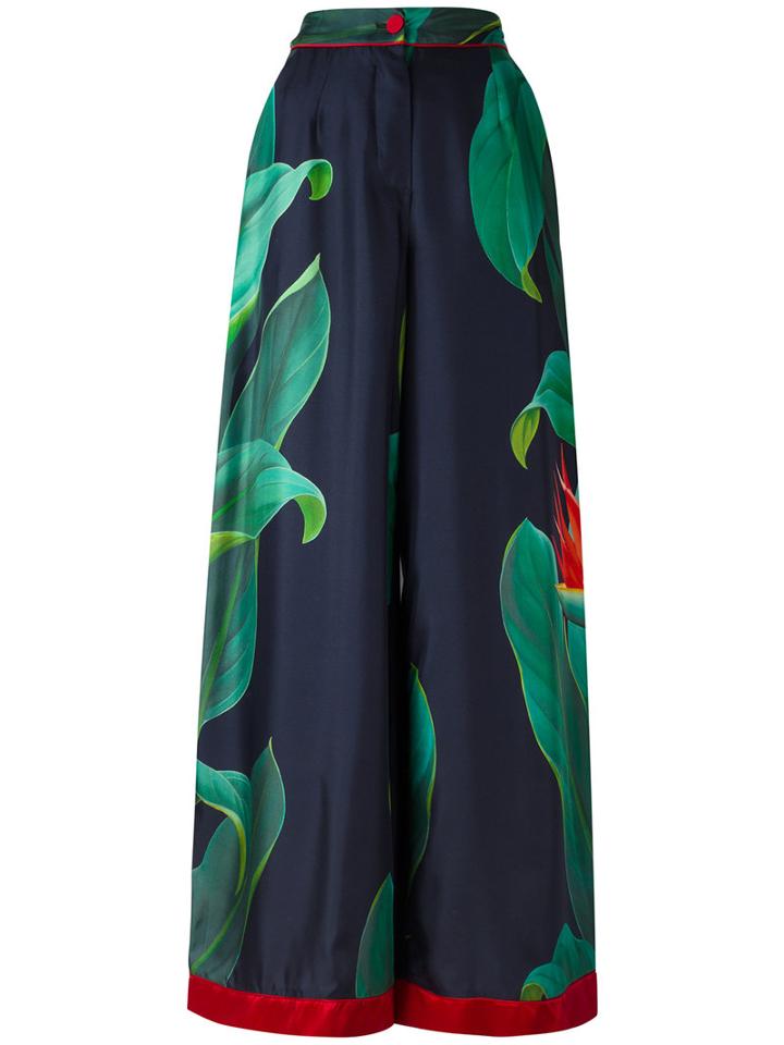 Narcisco Palazzo Pants - Women - Silk - M, Blue, Silk, F.r.s For Restless Sleepers