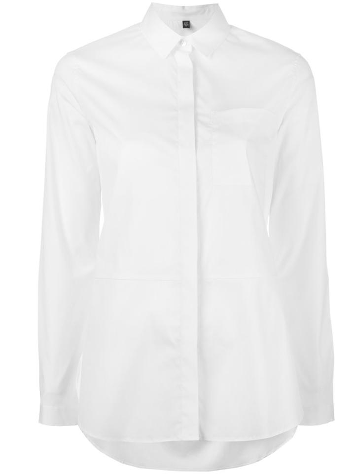 Eleventy Classic Shirt, Women's, Size: 44, White, Cotton/polyester/spandex/elastane
