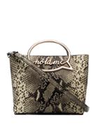 Sophia Webster Hold Me Snakeskin-effect Bag - Brown