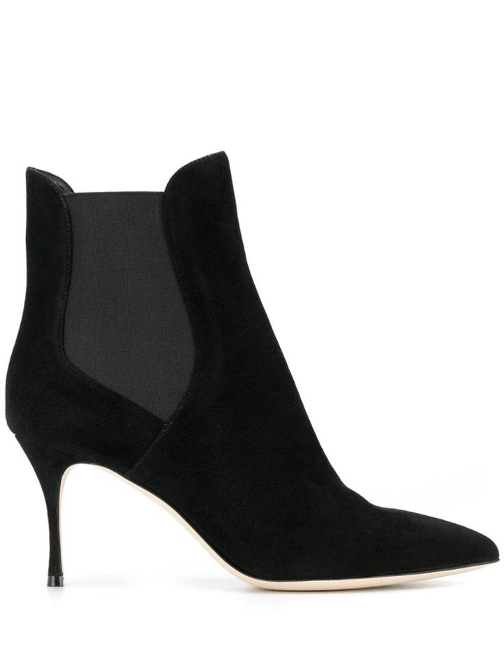 Sergio Rossi Godiva Heeled Boots - Black