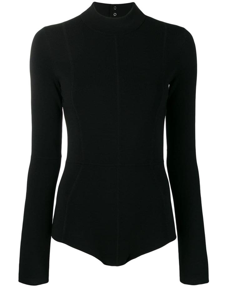 Helmut Lang Long-sleeved Bodysuit - Black