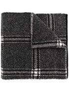 's Max Mara Check Squared Scarf - Black
