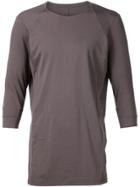 Devoa Raglan Panel T-shirt - Grey