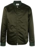 Acne Studios Mylon Bomber Jacket, Men's, Size: 50, Green, Nylon/polyurethane