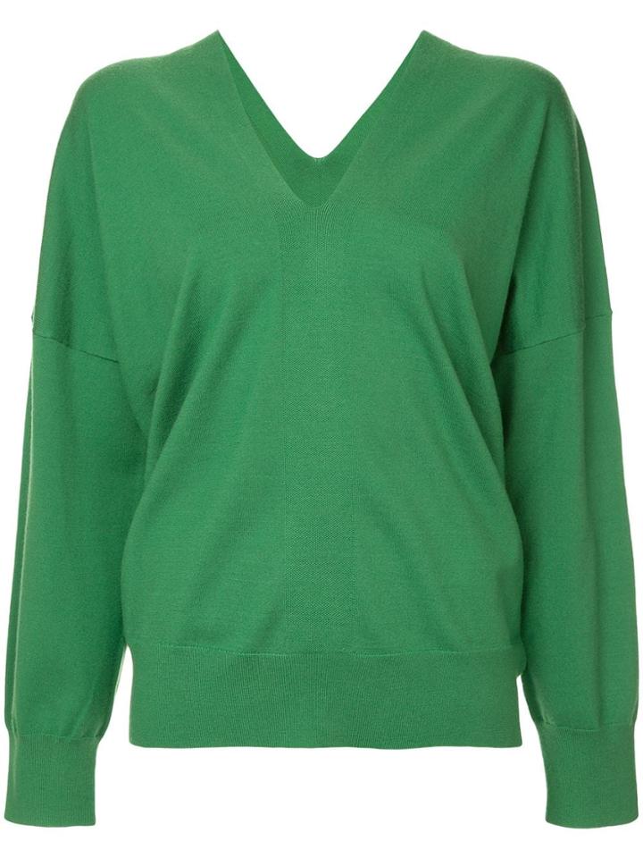 H Beauty & Youth V-neck Sweater - Green