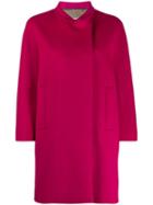 Alberto Biani Off-centre Coat - Pink