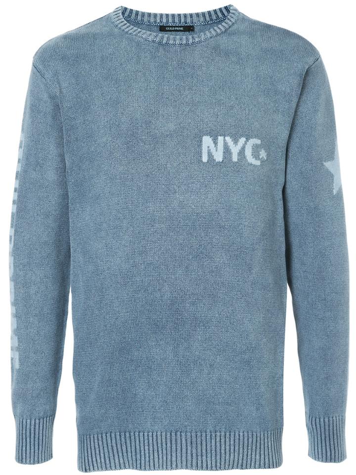 Guild Prime Nyc Knitted Jumper - Blue