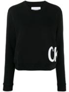 Calvin Klein Jeans Contrasting Logo Print Sweatshirt - Black
