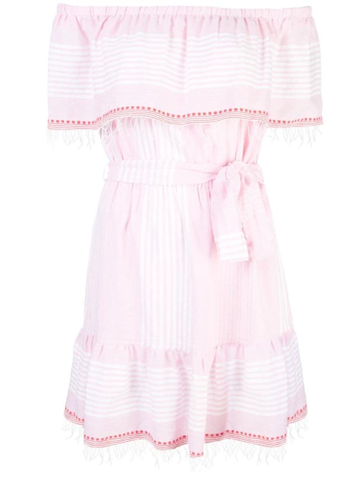 Lemlem Rekik Off The Shoulder Dress - Pink