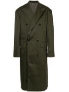 Juun.j Double Breasted Coat - Green