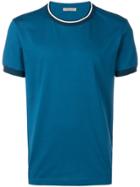 Bottega Veneta Contrast Neck T-shirt - Blue