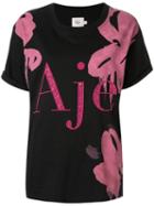 Aje Embellished Logo T-shirt - Black