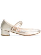 Repetto Double Buckles Metallic Pumps