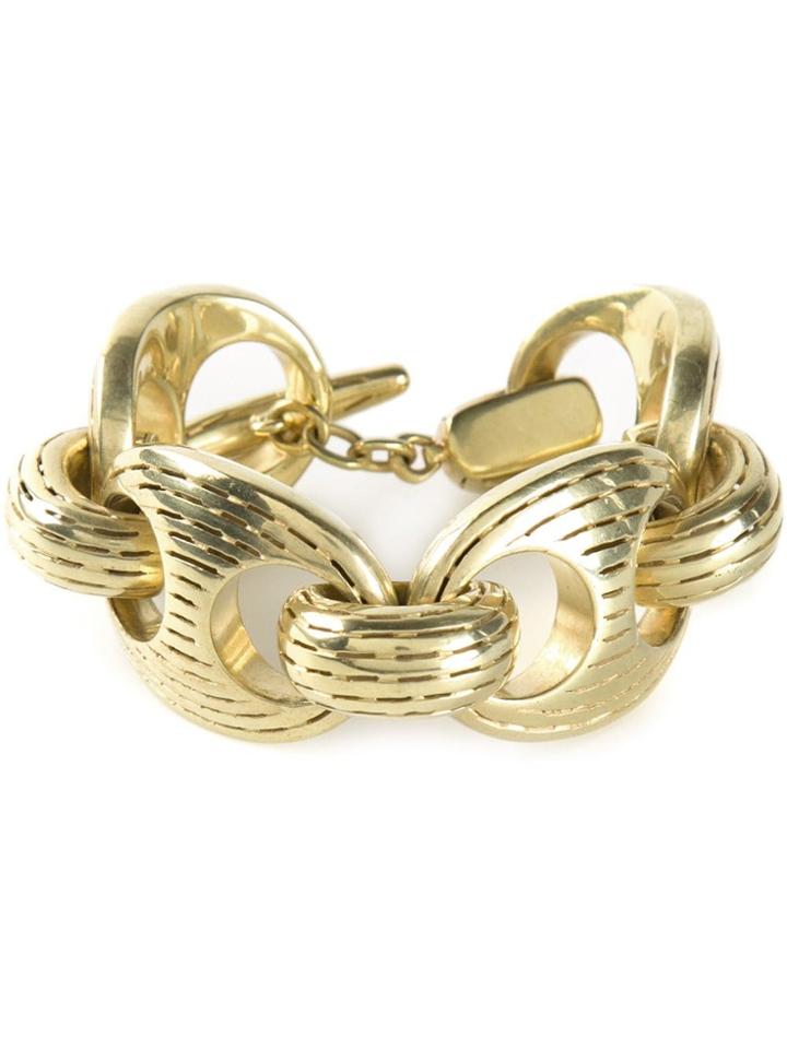 Vaubel Chunky Ridge Chain Bracelet - Metallic