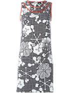 Kenzo Floral And Check Print Dress