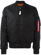 Alpha Industries Padded Bomber Jacket, Adult Unisex, Size: Medium, Black, Nylon/polyester