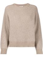 Peserico Ribbed Jumper - Neutrals