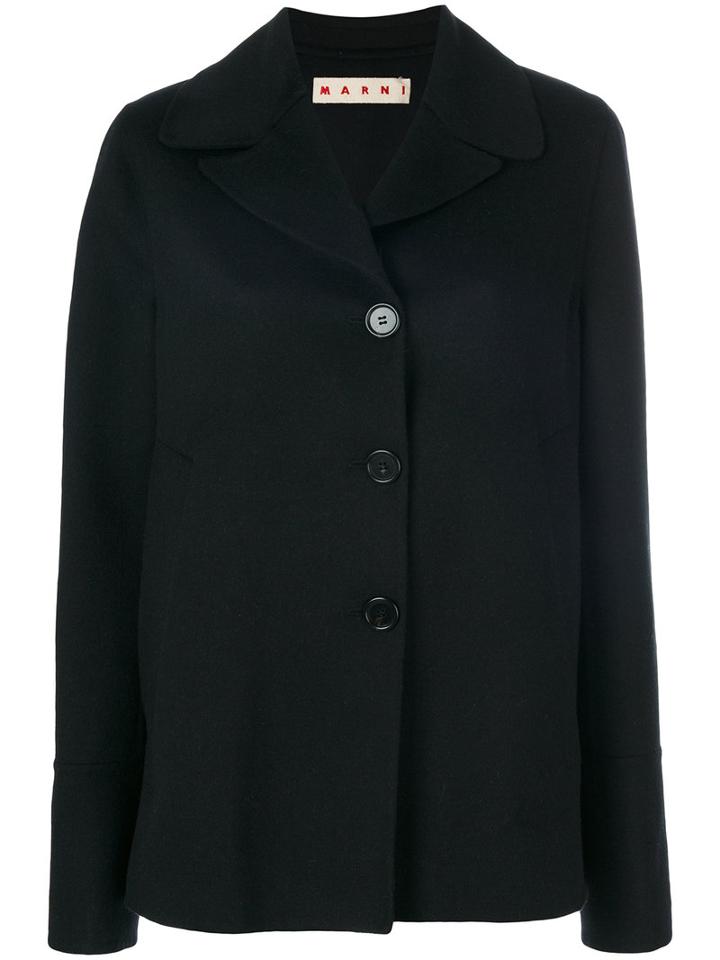 Marni - Cashmere Oversized Jacket - Women - Cashmere/wool/alpaca - 40, Black, Cashmere/wool/alpaca