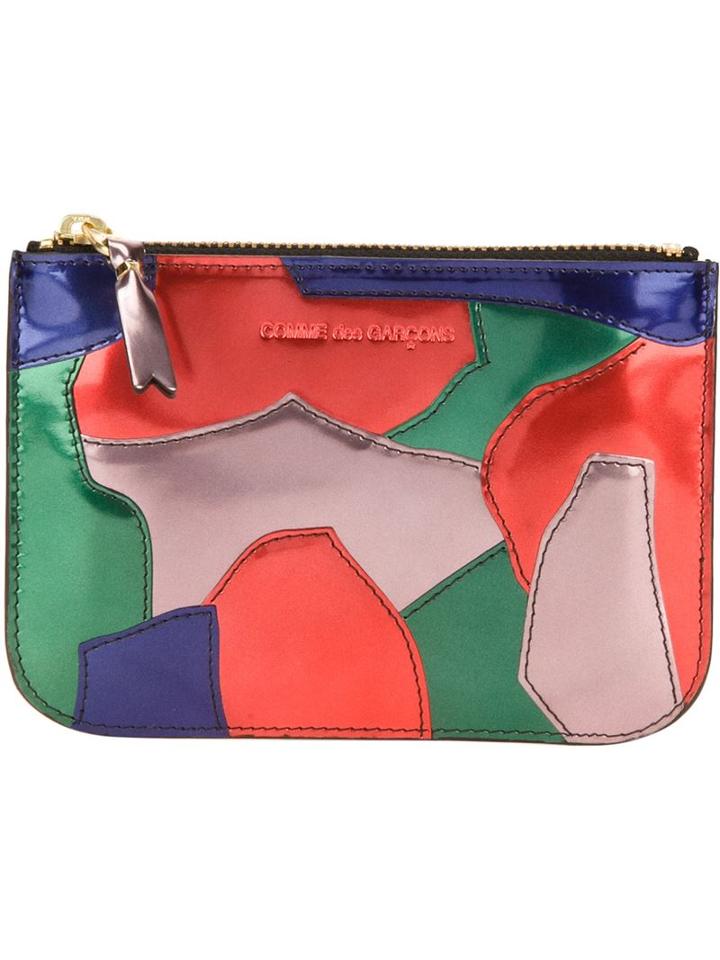 Comme Des Garçons Wallet 'patchwork Metal' Purse