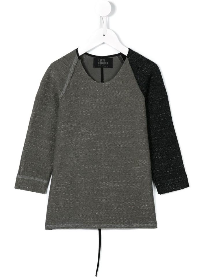 Lost And Found Kids - Slub Sweathshirt - Kids - Cotton/polyester - 10 Yrs, Grey