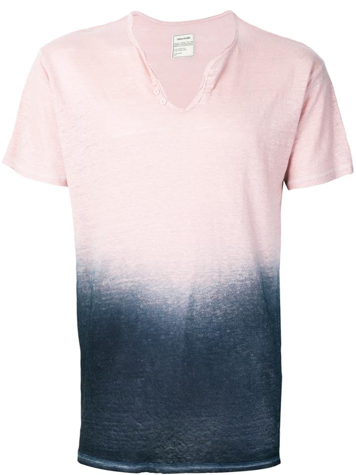Zadig & Voltaire Gradient Effect T-shirt - Pink & Purple