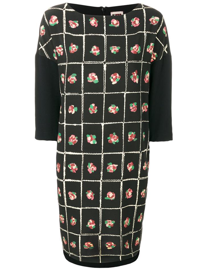 I'm Isola Marras Straight-fit Floral Dress - Black