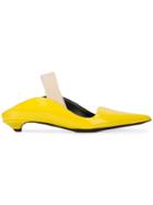 Proenza Schouler Sling Back Wave Pump-spazzolato - Yellow