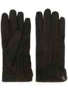 Eleventy Classic Fitted Gloves - Brown