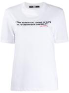 Karl Lagerfeld Karlism Quote-print T-shirt - White