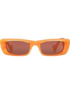 Gucci Eyewear Rectangular Frame Sunglasses - Orange