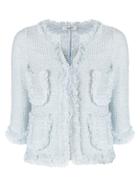 Charlott Short Knit Jacket - Blue