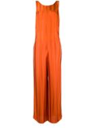 Golden Goose Contrasting Stripped Jumpsuit - Orange