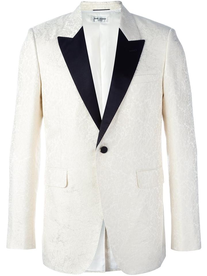 Saint Laurent Monochrome Smoking Jacket