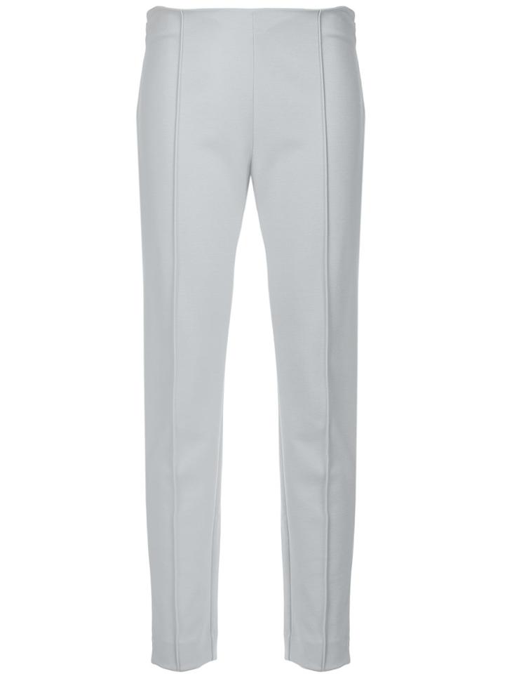 Le Tricot Perugia Slim-fit Tailored Trousers - Grey