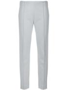 Le Tricot Perugia Slim-fit Tailored Trousers - Grey
