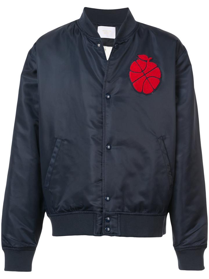 Aimé Leon Dore Apple Badge Bomber Jacket - Blue