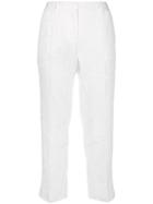 Dolce & Gabbana Brocade Capri Trousers - White