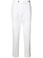 Pt01 Straight Leg Tailored Trousers - White
