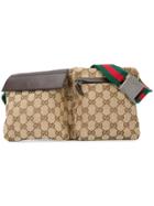 Gucci Vintage Gg Pattern Belt Bag - Brown