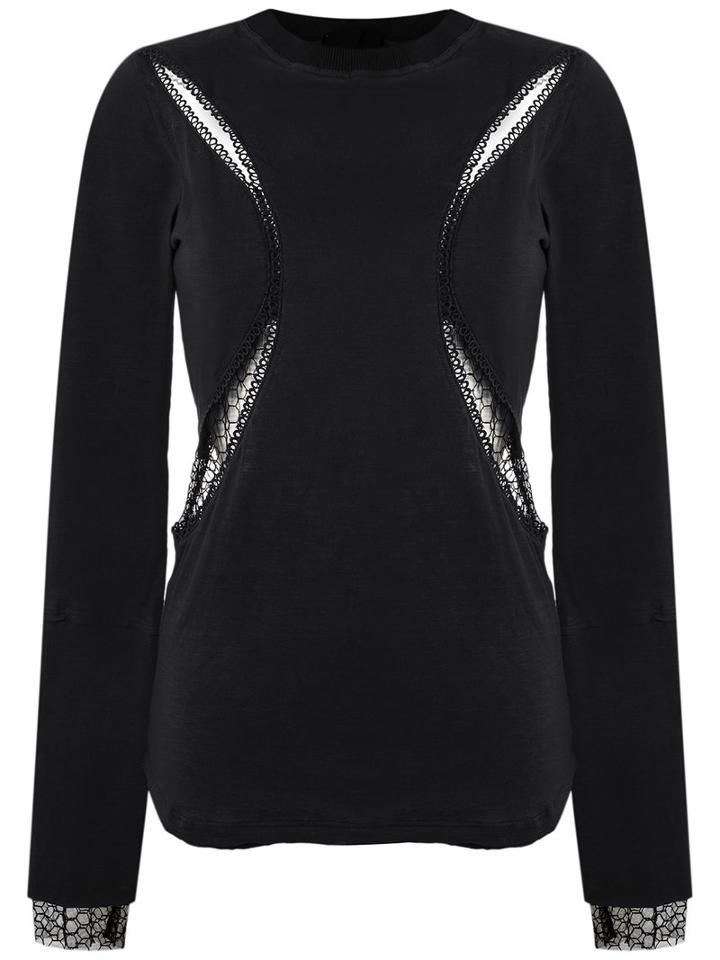 Andrea Bogosian - Cut Out Details Top - Women - Cotton/spandex/elastane/polyimide - G, Black, Cotton/spandex/elastane/polyimide