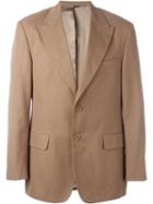 Peaked Lapel Blazer, Men's, Size: 50, Brown, Dolce & Gabbana Vintage