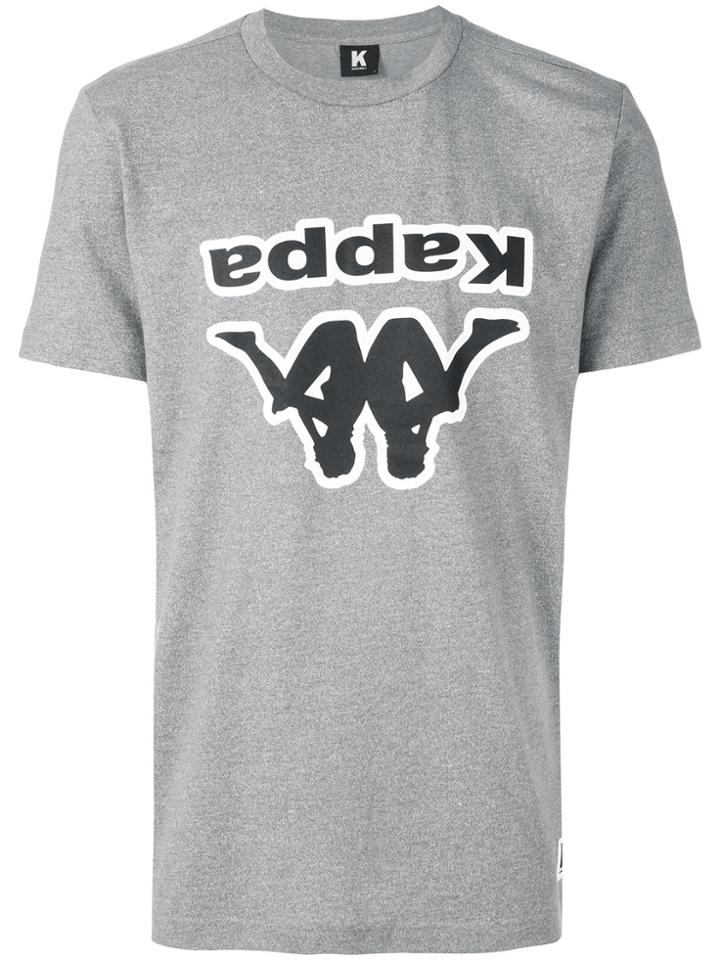 Kappa Logo Print T-shirt - Grey