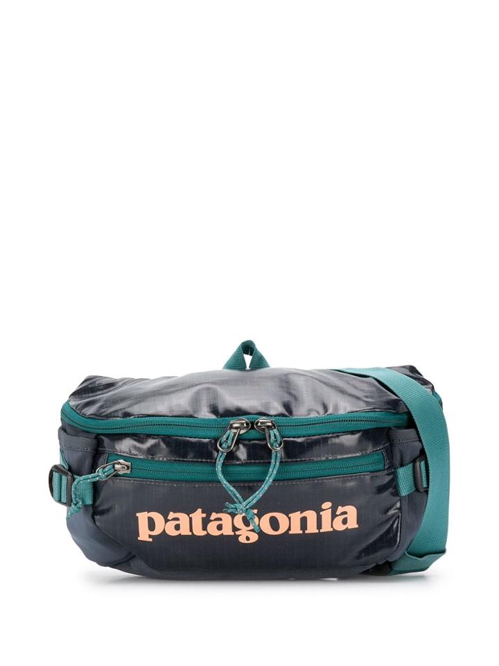 Patagonia Logo Panelled Belt Bag - Blue
