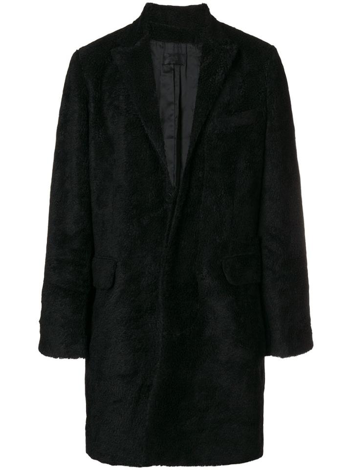 Rta Shearling Coat - Black